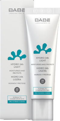 Babe Laboratorios Essentials Hydro 24h Light Cream SPF20 Moisturizing 24h Day Cream Suitable for Normal Skin 20SPF 50ml