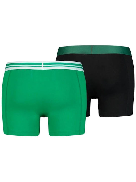 Puma Basic Herren Boxershorts Grün 2Packung