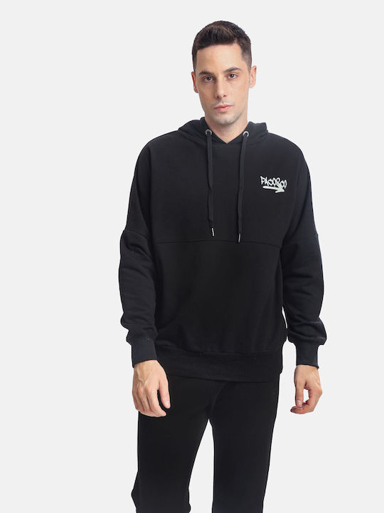 Paco & Co Men's Sweatshirt with Hood Black