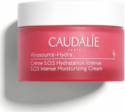 Caudalie Vinosource-Hydra Moisturizing 24h Day/Night Cream Suitable for Normal/Dry Skin with Aloe Vera S.O.S 50ml