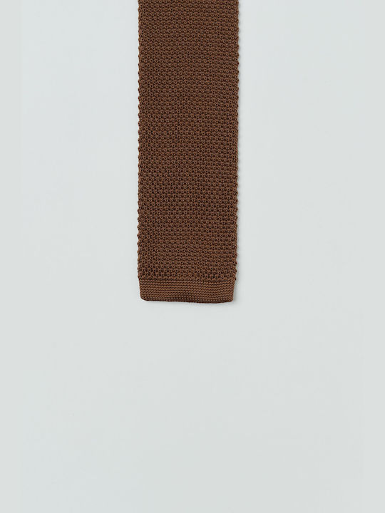 Aristoteli Bitsiani Men's Tie Knitted Monochrome Brown