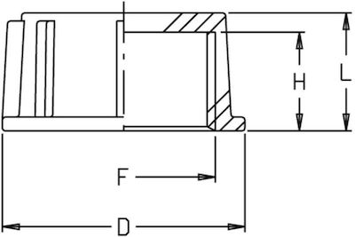 Pythagoras 01-Α02-1602 Conector de montare Barb Fitting 37mm