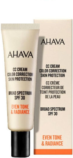 Ahava Even Tone & Radiance CC Ενυδατική Κρέμα Προσώπου Ημέρας με SPF30 & Ρύζι 30ml