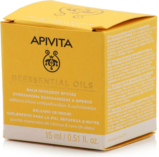 Apivita Beessential Oils Balm Face Night 15ml