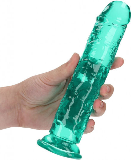 Shots Real Rock Crystal Clear Realistisches Dildo Mit Saugnapf Grün 20cm