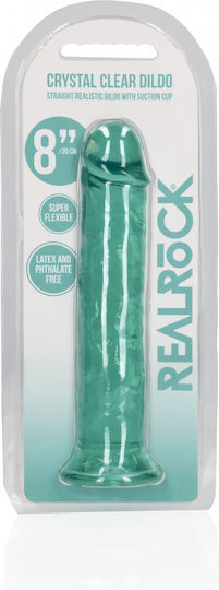Shots Real Rock Crystal Clear Realistisches Dildo Mit Saugnapf Grün 20cm