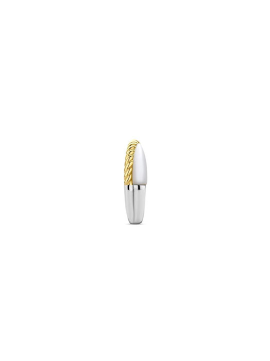 Ti Sento Women's Gold Plated Silver Ring with Pearl