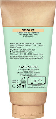 Garnier Skinactive Perfecting Care All in 1 Blemishes 24h Day BB Light Cream Suitable for All Skin Types with Hyaluronic Acid / Aloe Vera 15SPF 50ml