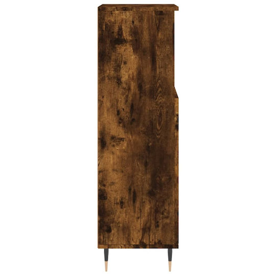 vidaXL Waschtisch ohne Waschbecken L30xB30xH100cm Eiche