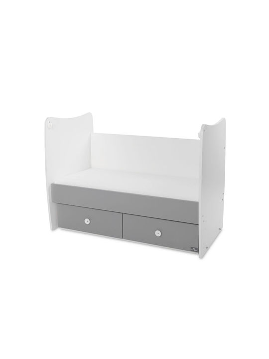 Lorelli Κούνια Πολυμορφική Matrix White / Stone Grey για Στρώμα 60x120cm