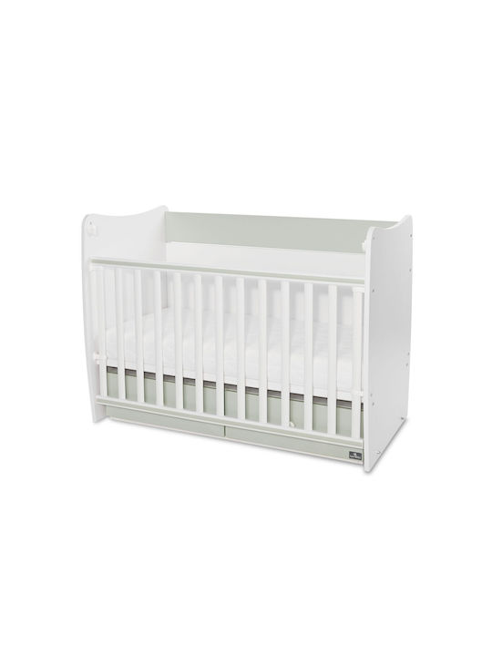 Lorelli Βρεφική Κούνια Πολυμορφική Matrix White / Milky Green για Στρώμα 60x120cm