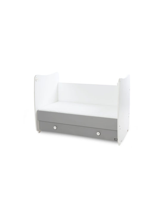 Lorelli Convertible Baby Crib Dream White / Stone Grey for Mattress 70x140cm