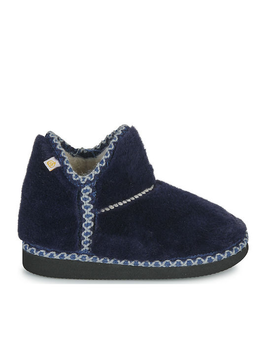Kids Slippers Boots Blue