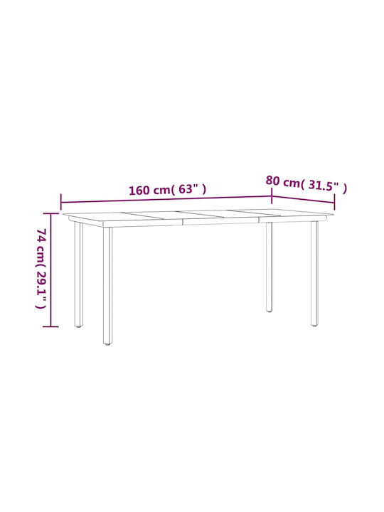 Set Sala De Mese Pentru Exterior 2 Piese Gri Cu Perne