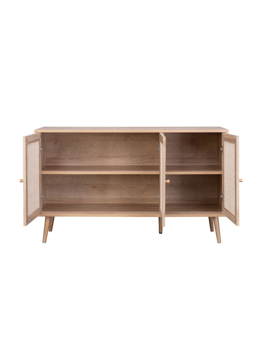 Μπουφές Colm Ξύλινος Μπεζ 120x39x70cm