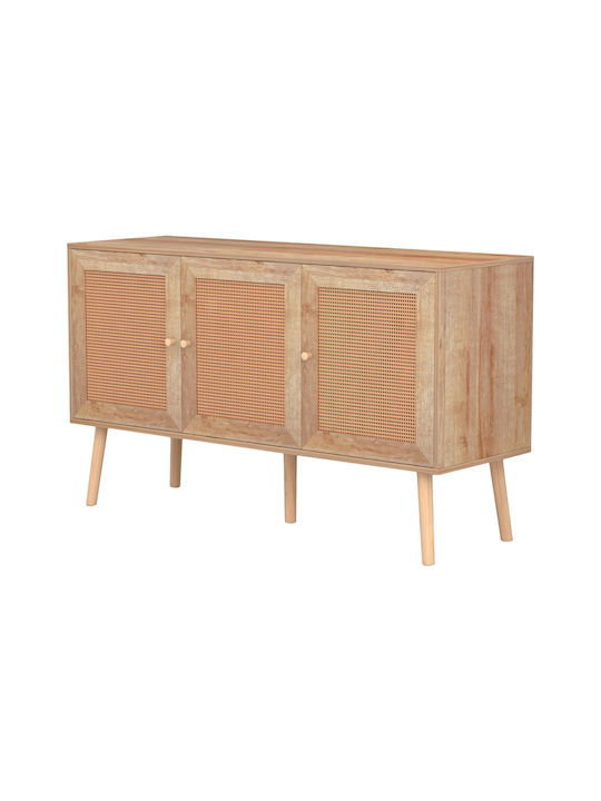 Μπουφές Colm Ξύλινος Μπεζ 120x39x70cm