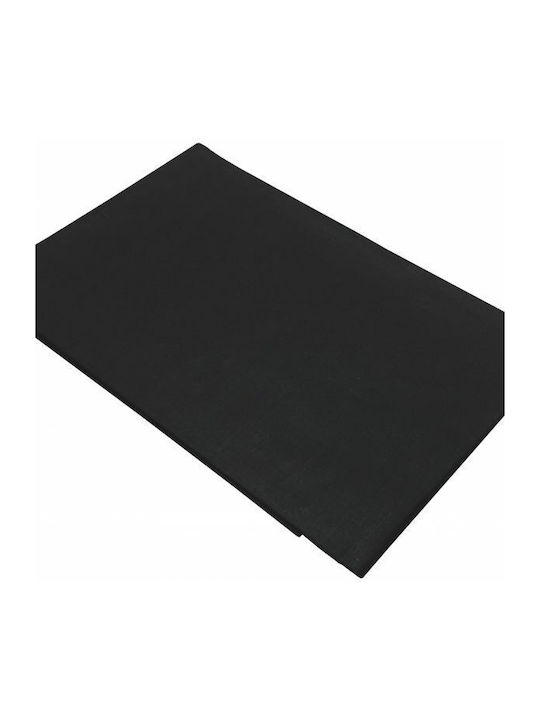 Le Blanc Σεντόνι Διπλό με Λάστιχο 150x200+20εκ. Μαύρο