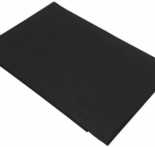 Le Blanc Σεντόνι Διπλό με Λάστιχο 150x200+20εκ. Μαύρο