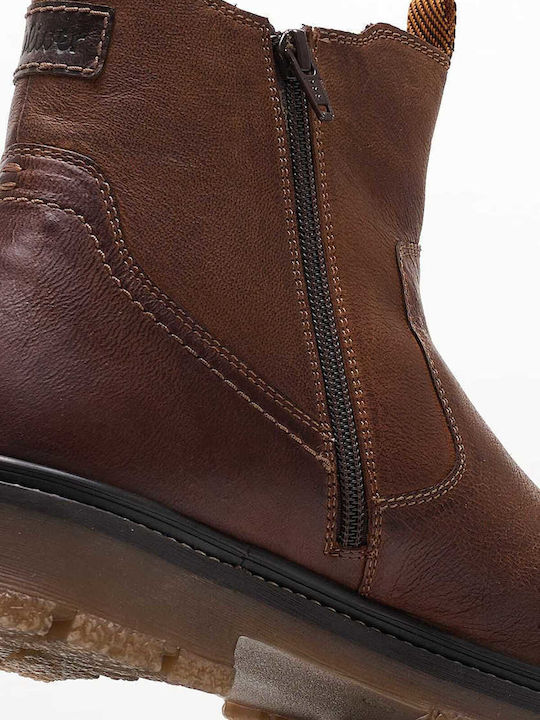 Leather Brown Men's Boots Anatomical