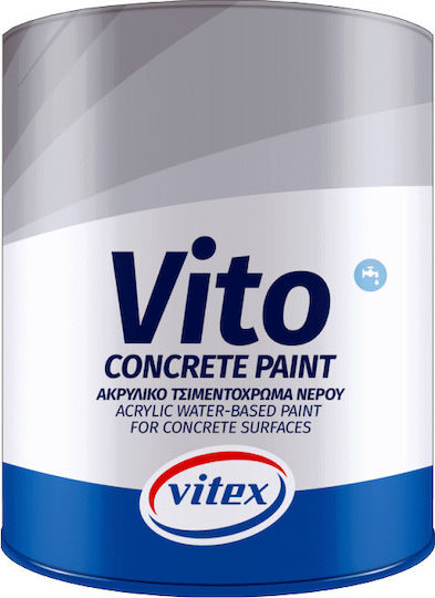 Vitex Vito Concrete Paint Τσιμεντόχρωμα Ακρυλικό Ανθρακί 3lt