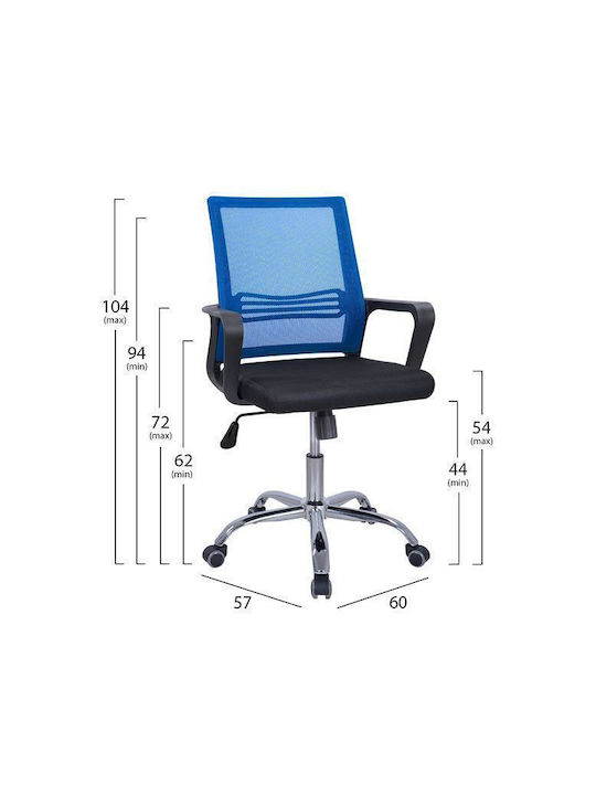 HomeMarkt Fallon Bürostuhl mit Neigen Blau