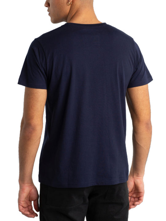 Dedicated Herren T-Shirt Kurzarm Marineblau