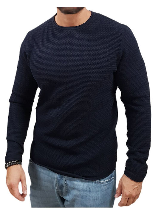 Jack & Jones Men's Long Sleeve Sweater Blue