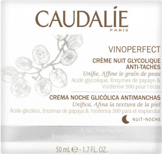 Caudalie Vinoperfect Κρέμα Προσώπου Νυκτός για Ενυδάτωση, Πανάδες & Λεύκανση με Πανθενόλη 50ml