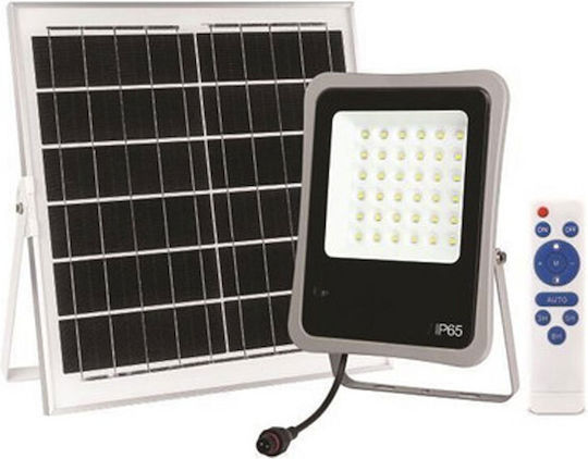 Eurolamp Waterproof Solar LED Floodlight 300W Natural White 4000K with Remote Control IP65