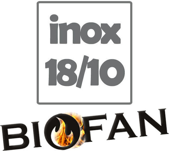 Biofan Inox Grătar de Gătit cu picioare 100bucx40buccm.