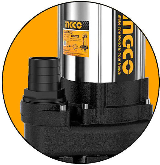 Ingco Einphasige Pumpe Abwasser/Abwasser 1hp SPDS7508