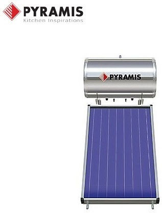Pyramis Ecoline Încălzitor solar de apă 160lt Sticlă Dublă acțiune 2 m² Selectiv