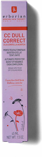 Erborian CC Dull Correct Κρέμα Προσώπου Ημέρας με SPF25 για Ενυδάτωση, Αντιγήρανση & Ατέλειες με Βιταμίνη E & Centella Asiatica 45ml
