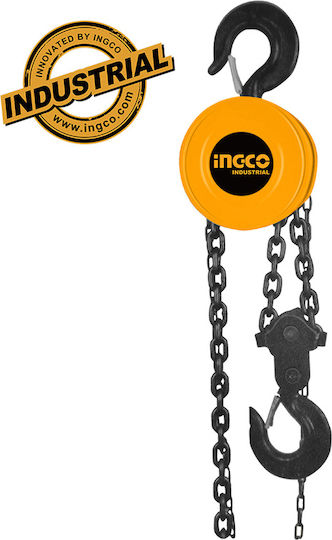 Ingco Kettenzug for Load Weight up to 3t in Gelb Color