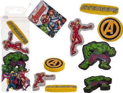 Disney Σετ Γόμες για Μολύβι Marvel Avengers 4τμχ