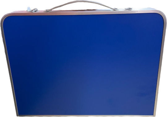 Sidirela Table Aluminum for Camping Foldable 60x40x24.5cm Blue