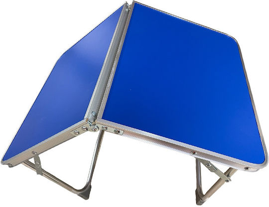 Sidirela Table Aluminum for Camping Foldable 60x40x24.5cm Blue