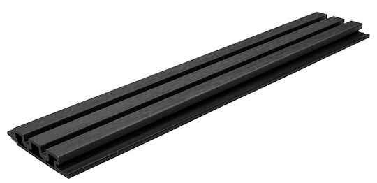 Newplan 3D-Wandpaneel für den Garten aus WPC 290x14.7x2.5cm 1Stück Gray