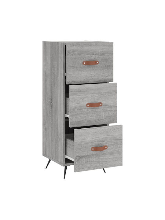 Drawers Storage Wooden L34.5xW34xH90cm