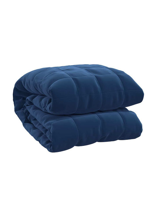 vidaXL vidaXL Schwerkraftdecke Couch 140x200cm Blau