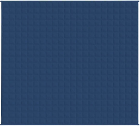 vidaXL Pătură De Gravitație Superdublă 220x235cm Albastră