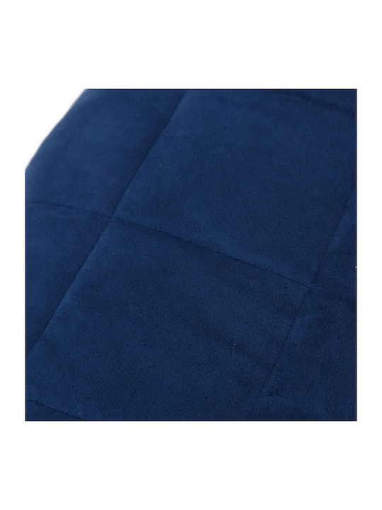 vidaXL Pătură De Gravitație Superdublă 220x235cm Albastră