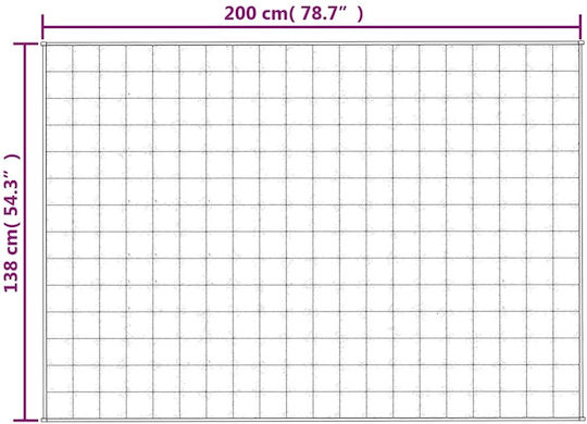 vidaXL Одеяло Гравитация Канапе 138x200см Син