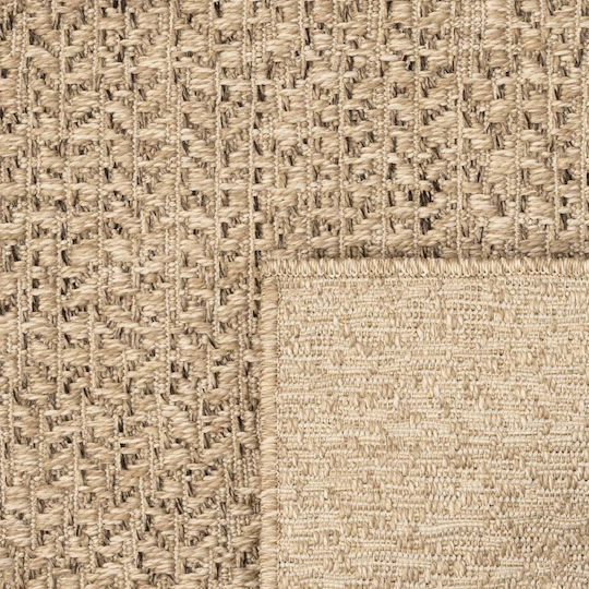 vidaXL Zizur Teppich Außenbereich Rechteckig aus Jute Beige