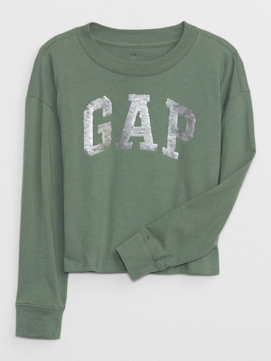 GAP Kids Blouse Long Sleeve Green