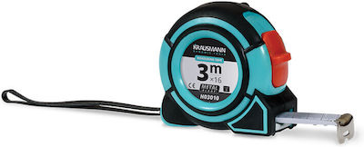 Krausmann H03010 Tape Measure with Auto-Rewind 16mm x 3m