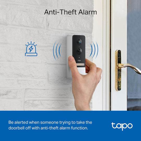 TP-LINK Wi-Fi Doorbell Compatible with Alexa and Google Home v1 White