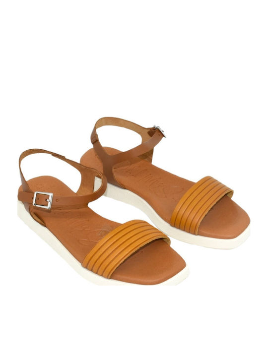 Sandale Casual Damă Anatomici Galbene Din Piele