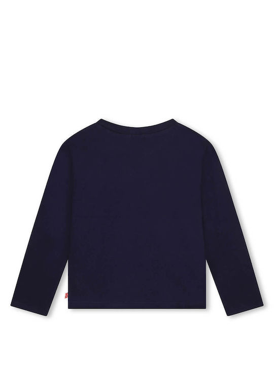 Billieblush Kids Blouse Long Sleeve Navy Blue