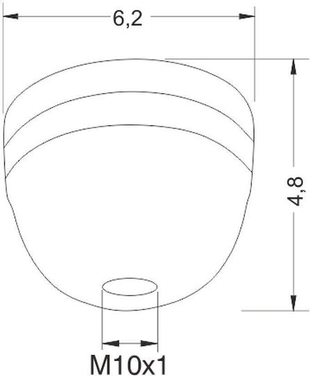 Cubalux Accessory for Lighting Fixtures Black Porcelain ceiling 98-0745